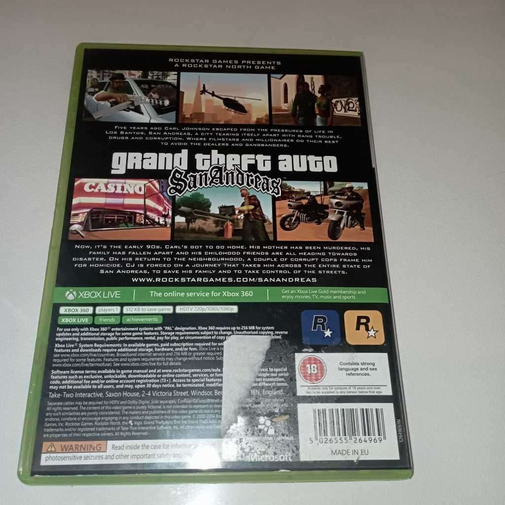 Grand Theft Auto: San Andreas [Xbox360]  **incl. Game Map in excellent condition**